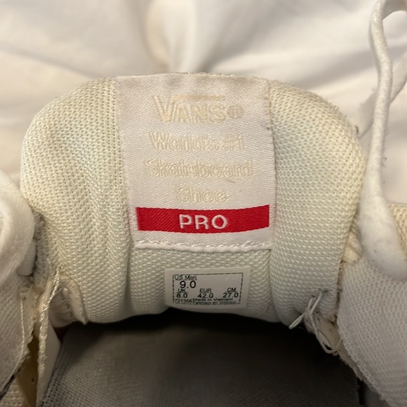 VANS Off The Wall Ave Pro Sneakers Marshmallow/White Skate Shoes - Picture 5 of 5